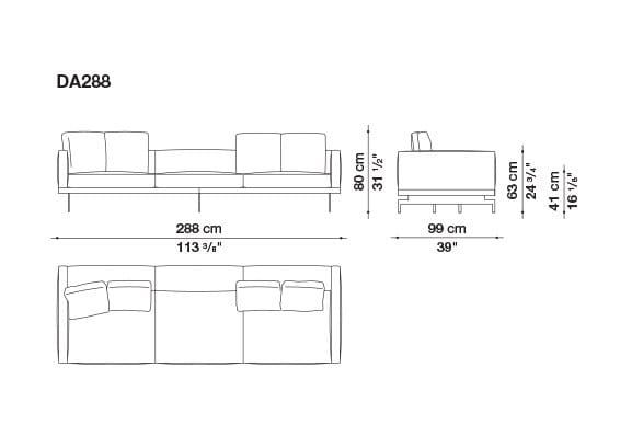 3-местный тканевый диван B&B Italia док ARCH-00033457 - Вид №149