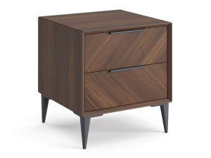 Деревянная прямоугольная тумбочка с ящиками