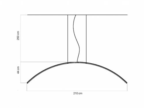 Алюминиевый светодиодный подвесной светильник EGOLUCE запятая ARCH-00020165