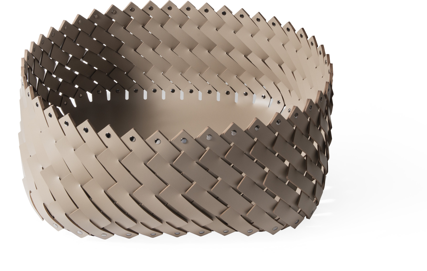 Большая квадратная корзина Almeria - 69X69XH29 см / регенерированная кожа_beau-синий