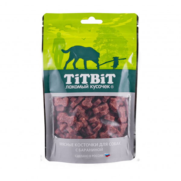 ПР0054784 Лакомство для собак Косточки мясные с бараниной 145г TITBIT 