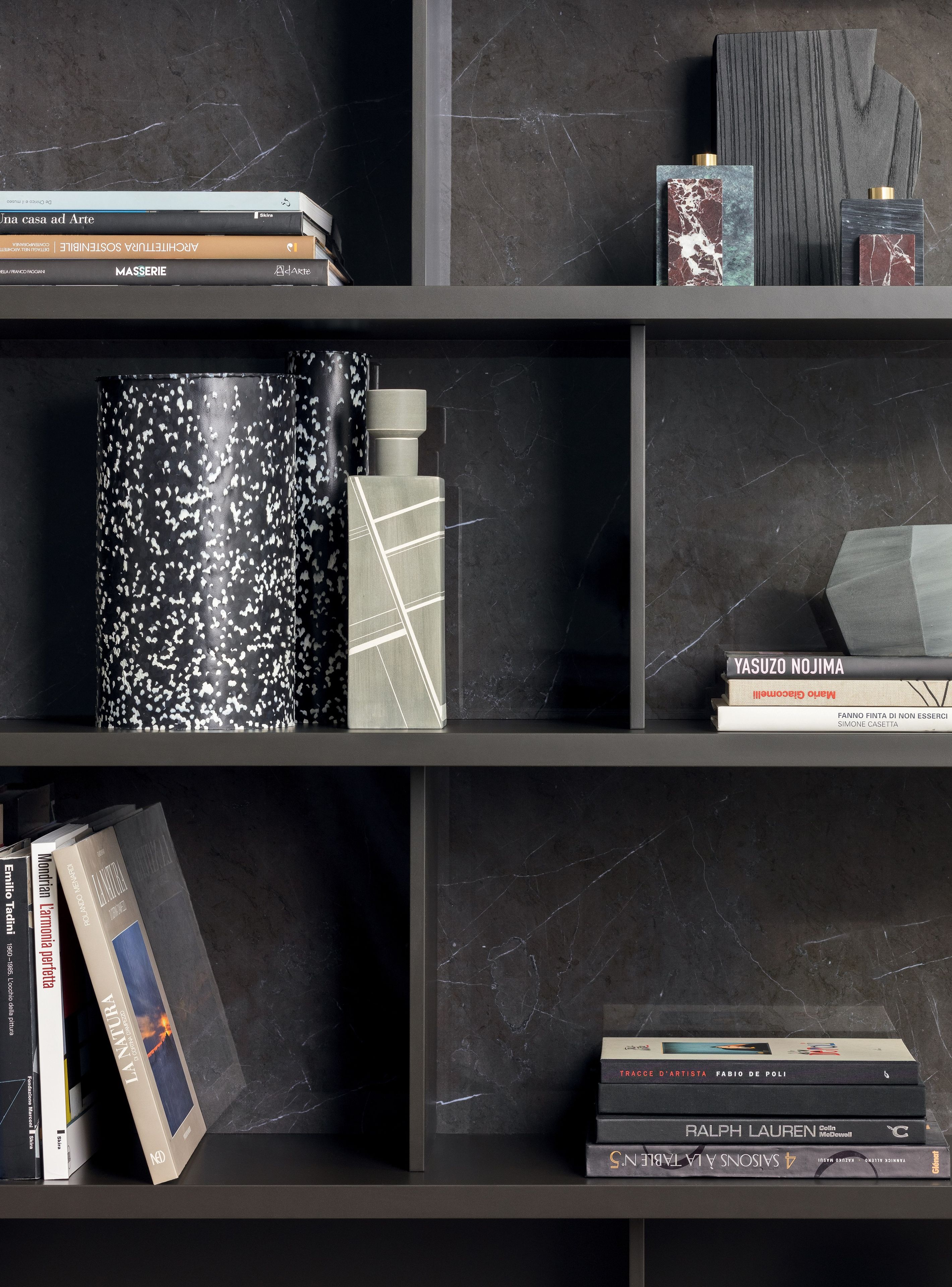 Секционный деревянный книжный шкаф с терминалом без боковины Pianca Spazioteca ARCH-00122664