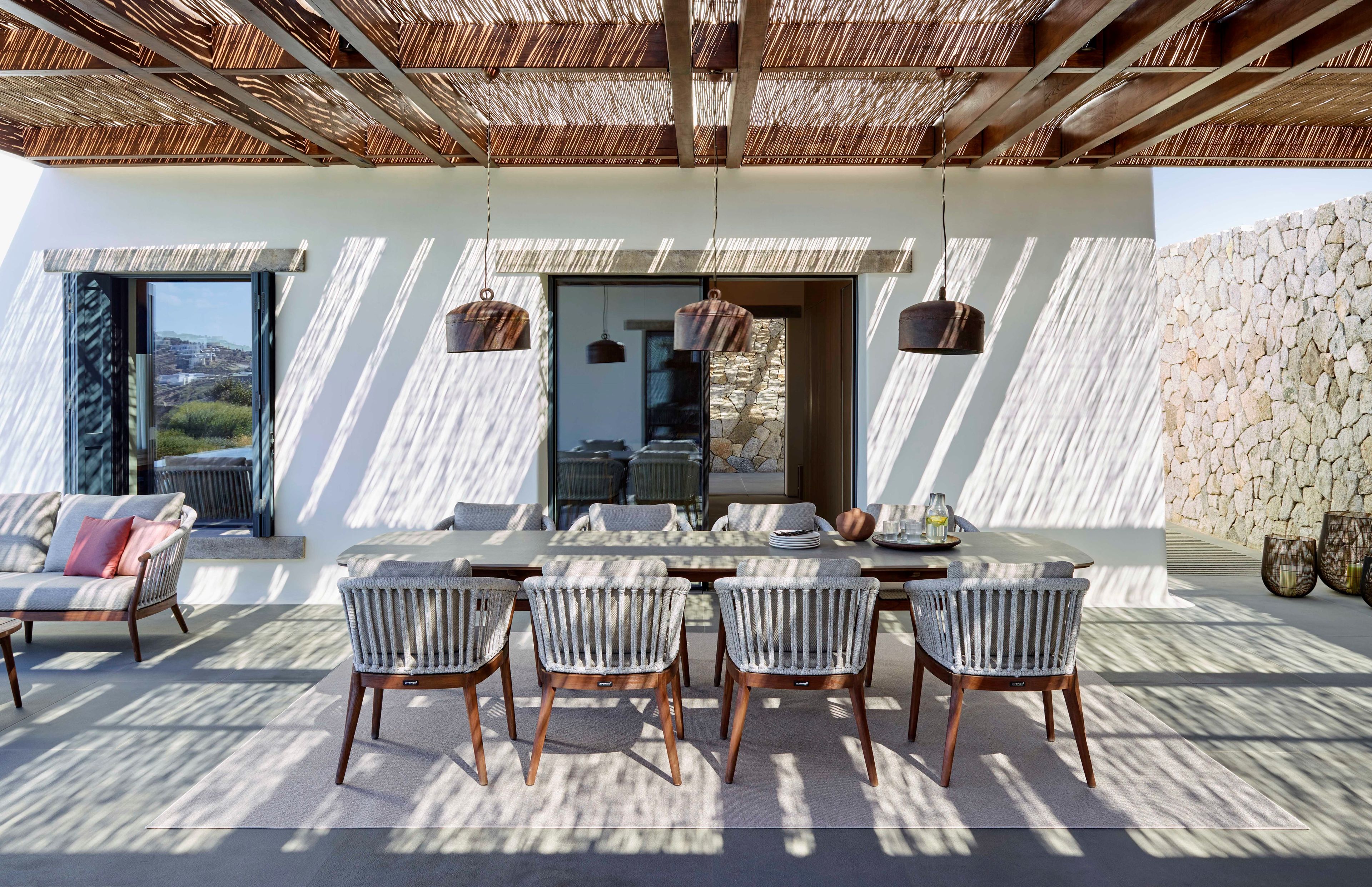 Прямоугольный керамический обеденный стол Jardinico дерево ARCH-00062109 - Вид №13