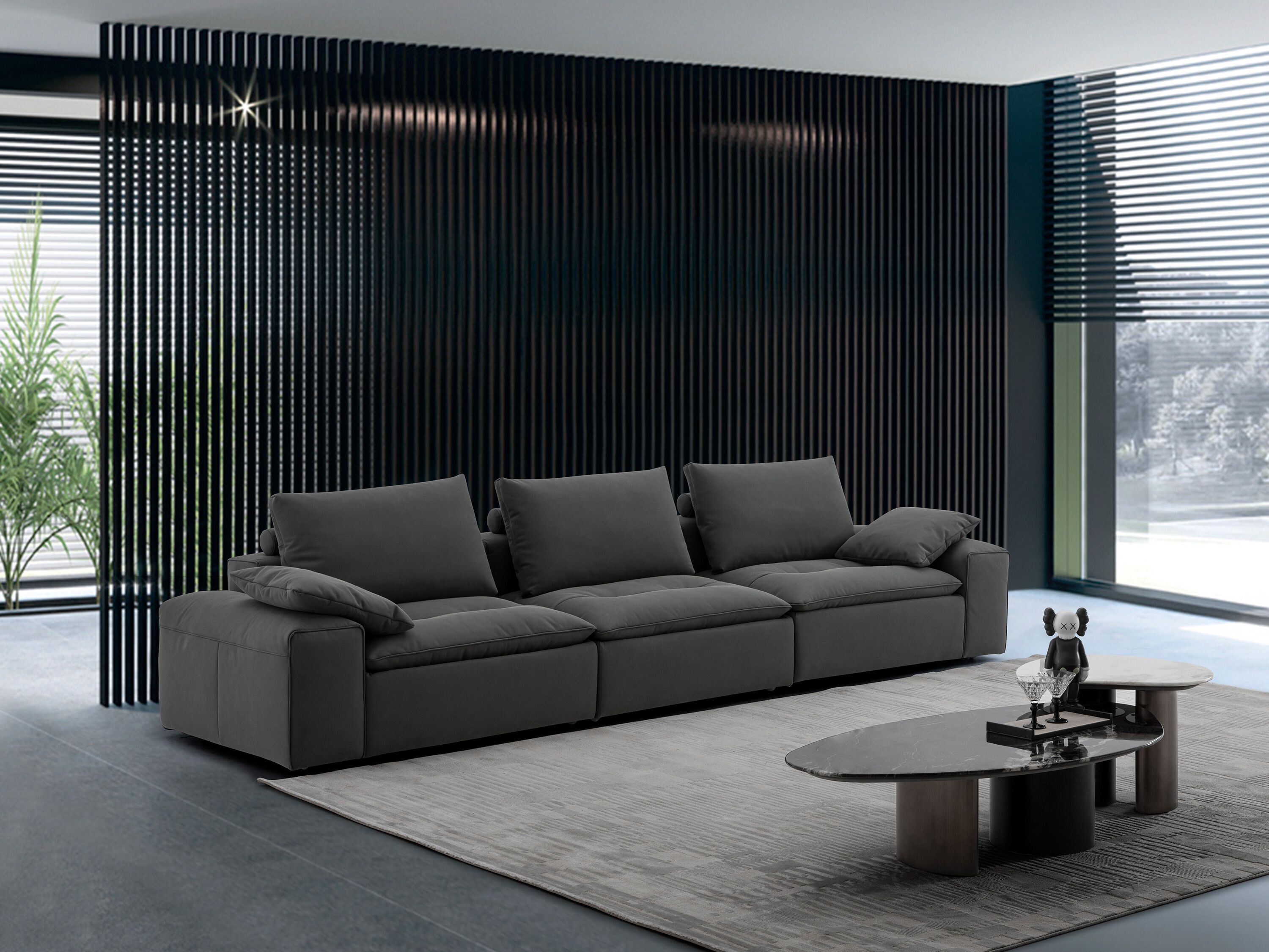 Кожаный линейный диван CAMPO DE' FIORI MIST ARCH-00099672 - Вид №11