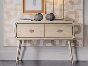 Деревянная прямоугольная консоль с ящиками