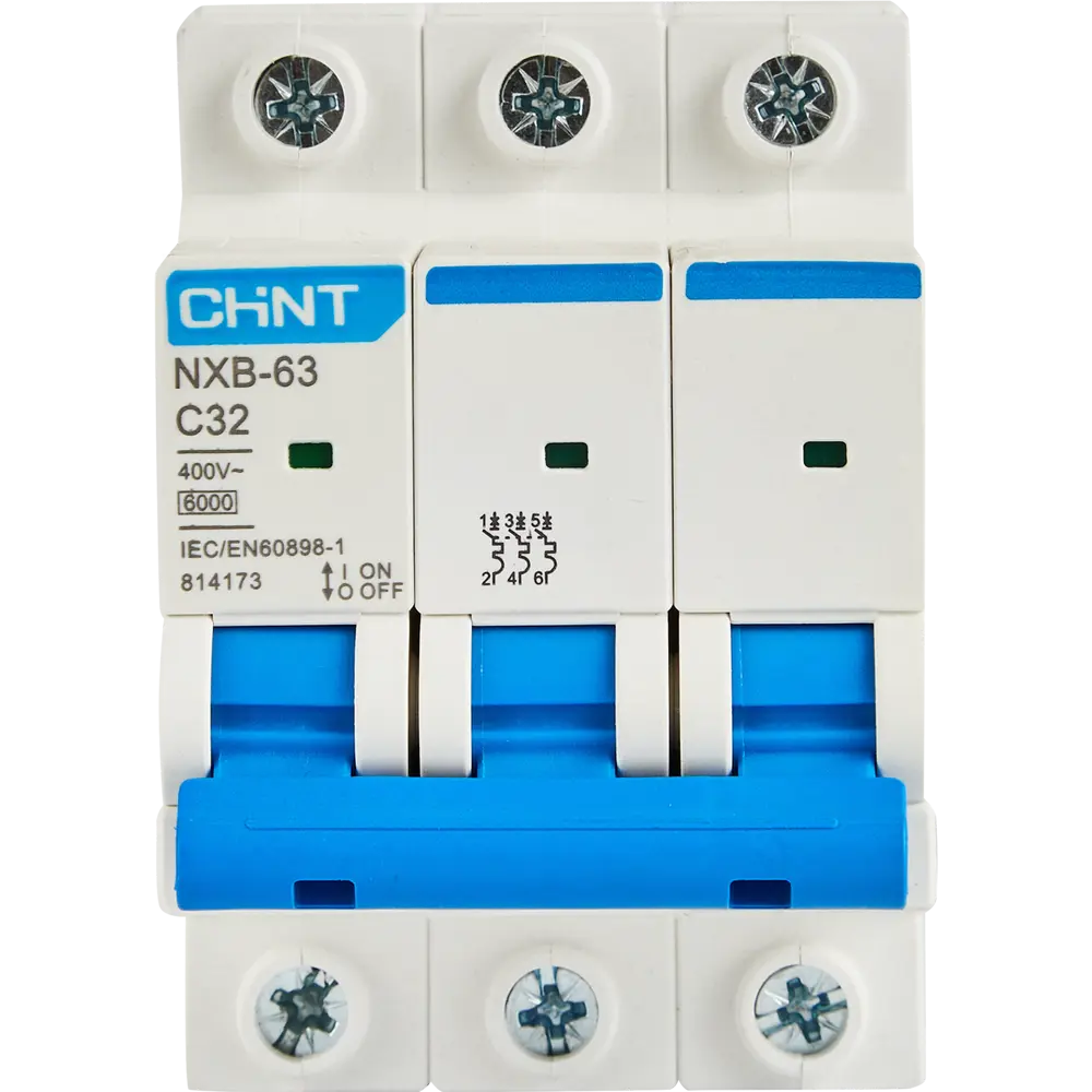 Автоматический выключатель CHINT NXB-63 3P C32 А 6 кА 85334566 STLM-2059000  - Вид №1