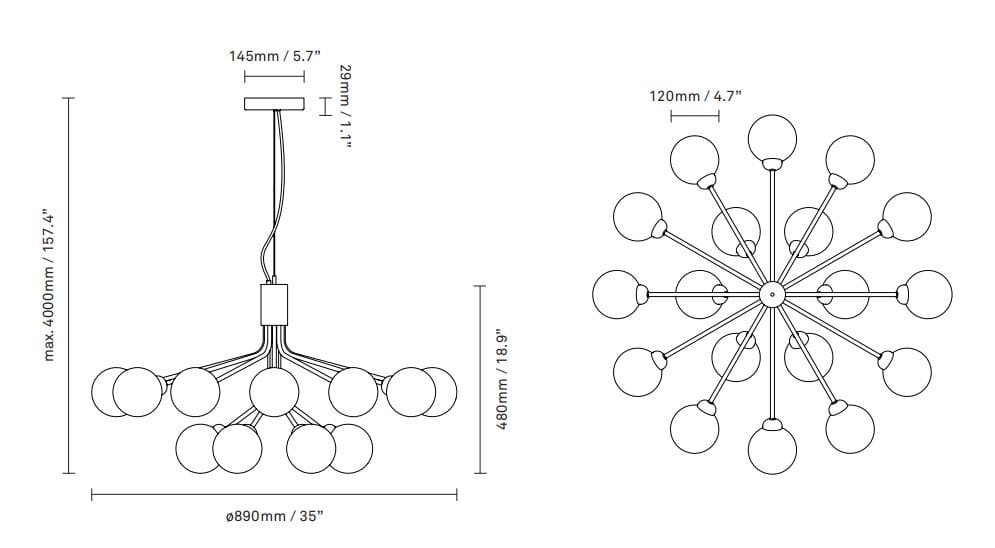 Подвесной светильник из дутого стекла Nuura Apiales ARCH-00051361 - Вид №9