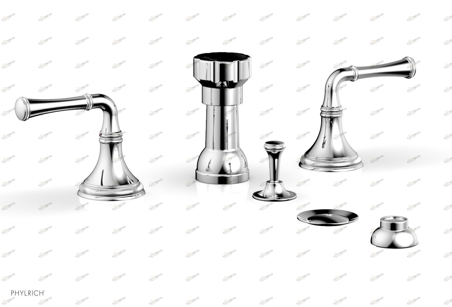 Смеситель для биде COINED Phylrich  208-60-026 Хромированный 