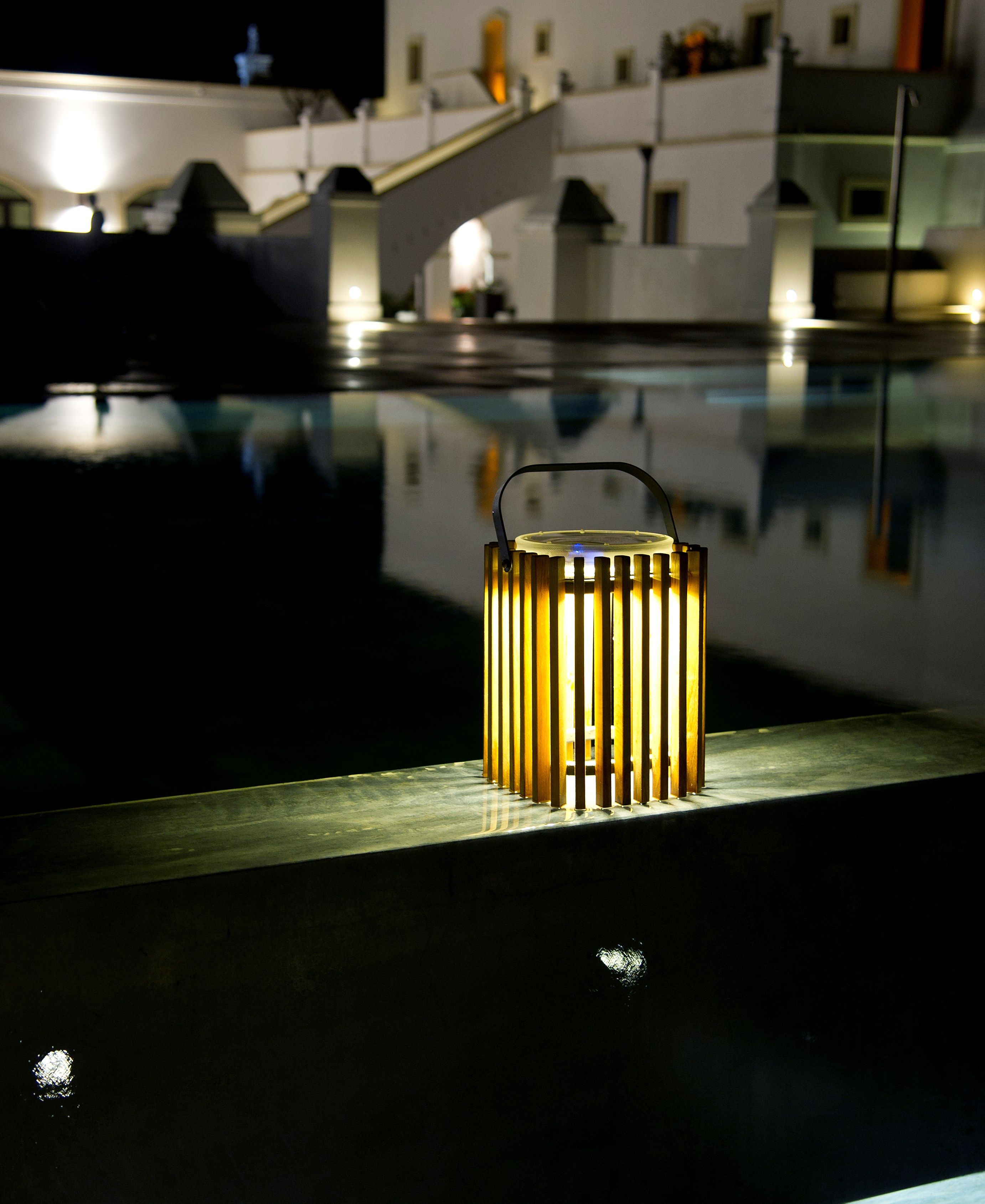 Фонарь на солнечной энергии из тикового дерева Unopiù Solare ARCH-00064043 - Вид №5