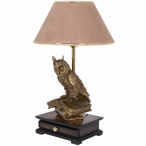 33006/1,34013 Настольная лампа с бюро Ученый Филин Карамель BOGACHO