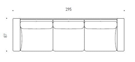3-местный тканевый диван Driade ARCH-00046275 - Вид №2