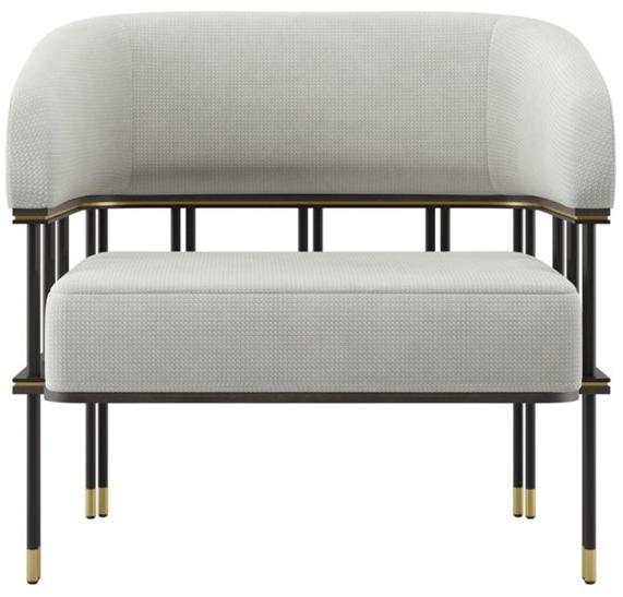 FRATO Кресло из льна с подлокотниками  Fup010050aaa  - Вид №1