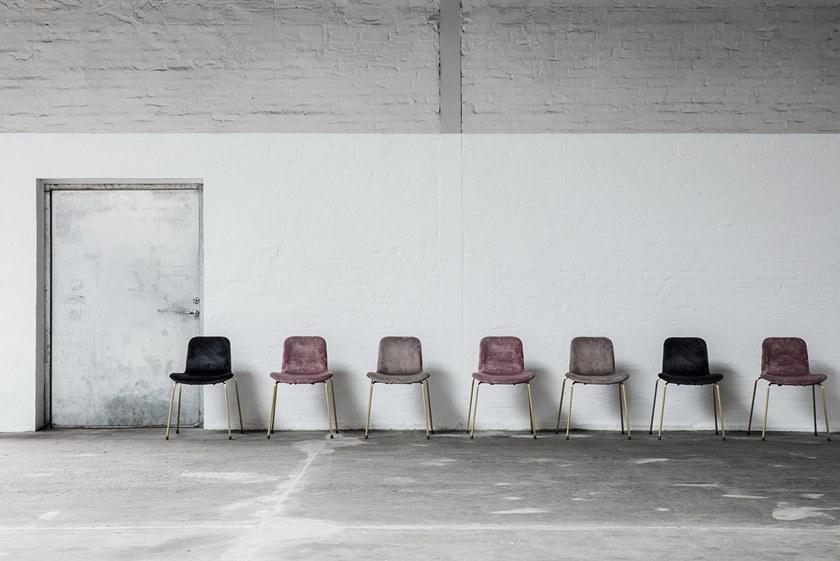 NORR11 Стул из бархата штабелируемый Langue soft sun-id-1490663 - Вид №4