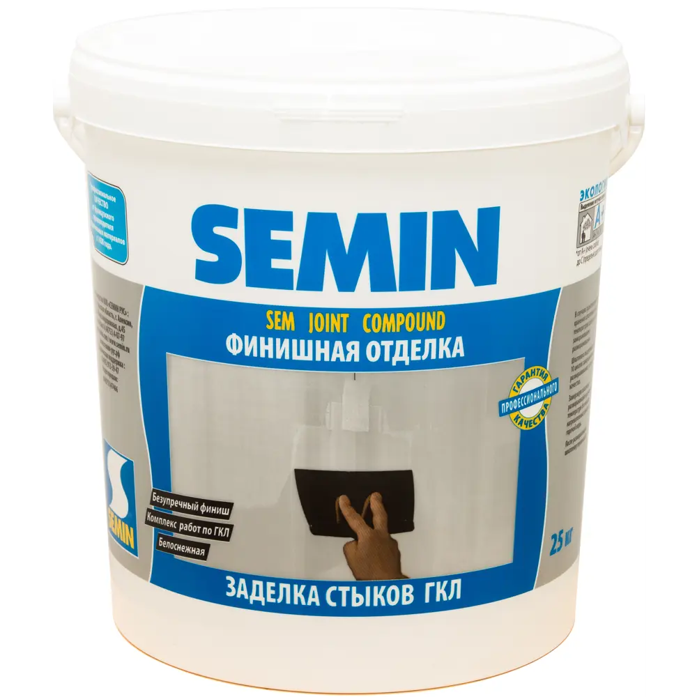 Шпаклёвка для заделки швов Semin Sem Joint 25 кг 10042538 STLM-2022417 Sem-joint Compound