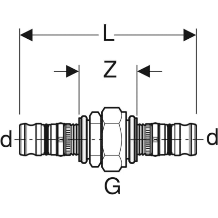 601.571.00.5 Резьбовое соединение Geberit Mepla Geberit  - Вид №2
