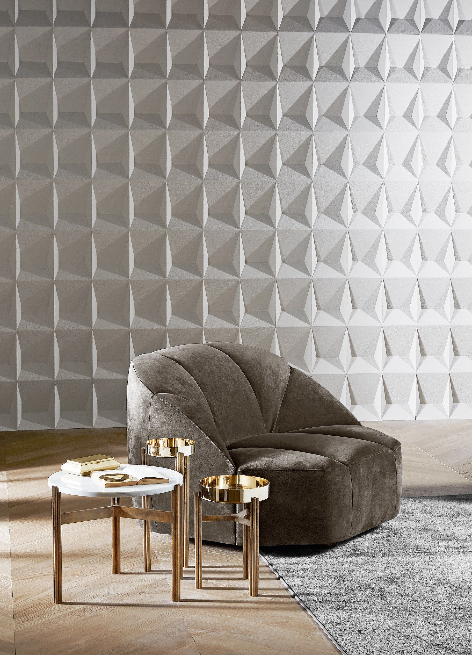 Круглый латунный журнальный столик Gallotti&Radice ARCH-00068466 - Вид №1