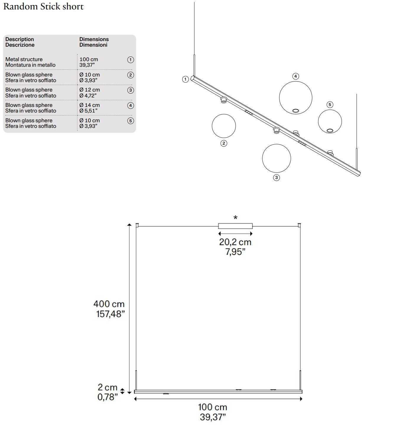 Выдувное стекло светодиодный подвесной светильник Lodes ARCH-00023205 - Вид №8