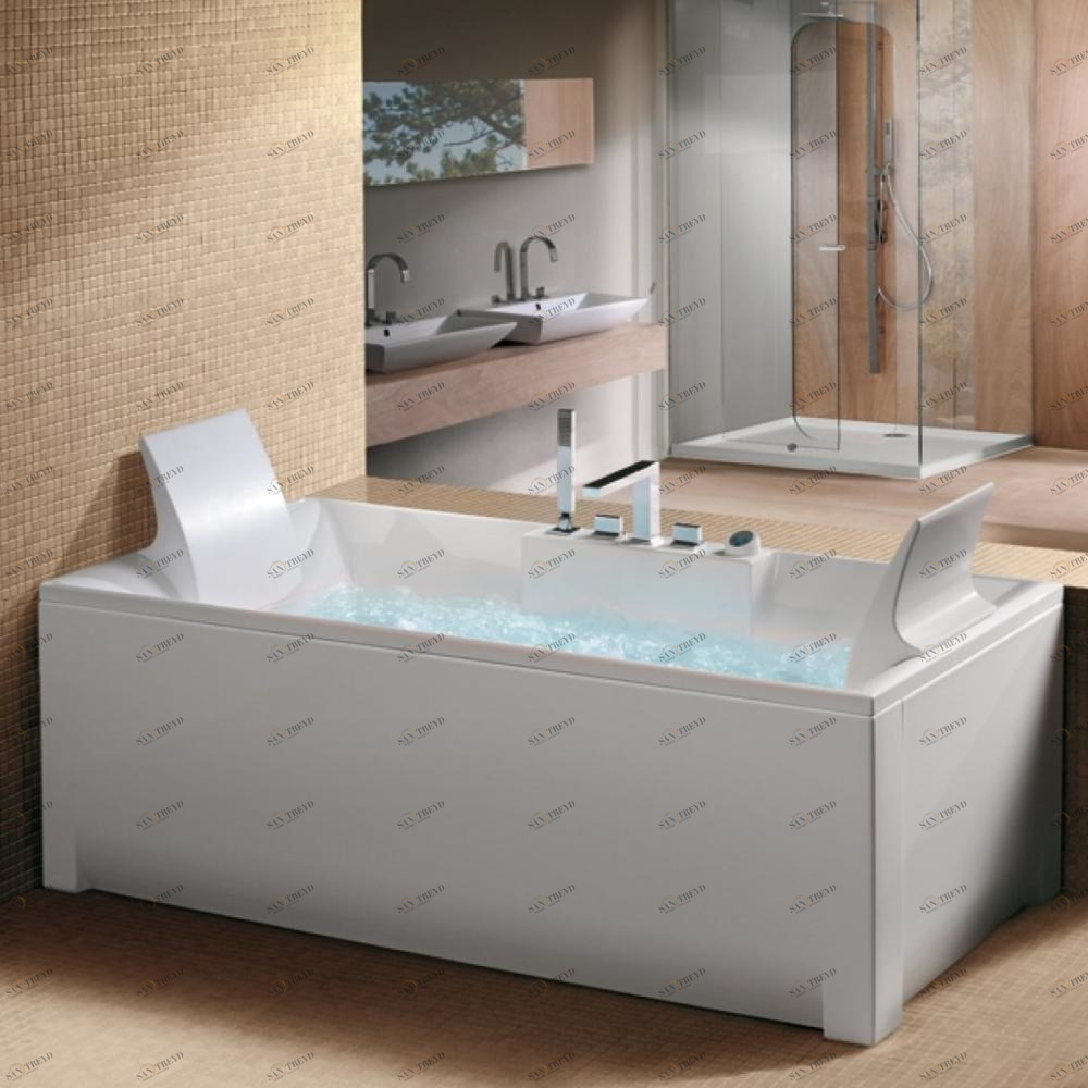 Ванна угловая с гидромассажем Kali 180 см Karolitalia BLUBLEUKALIBLUTWO180