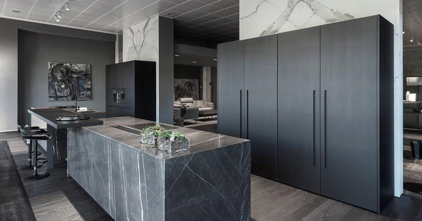 TM Italia Cucine Кухня с двойным островом и высокими шкафами с выдвижными дверцами T45 sun-id-1487958 - Вид №10