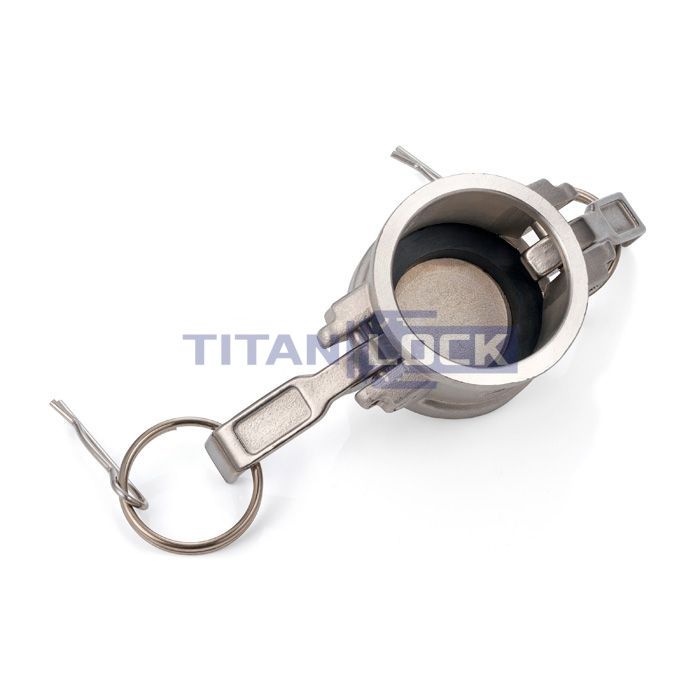 Камлок нержавеющий тип DC, заглушка для ниппеля 1 1/2", AISI304, TL150DCSS TITAN LOCK  - Вид №3