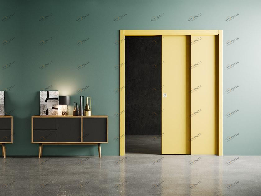 Ermetika Классическая раздвижная дверь - двери внахлест sun-id-1467187