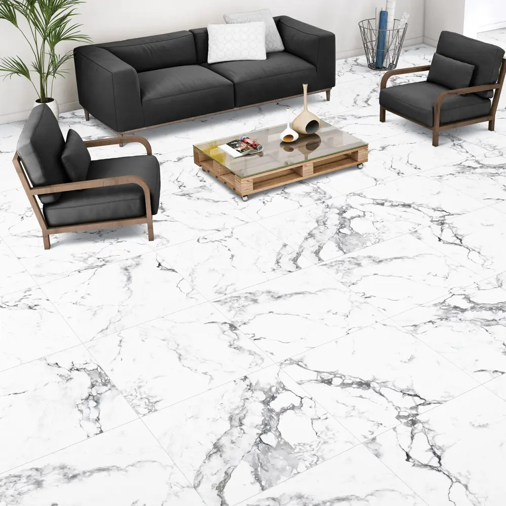 84855803 Керамогранит Arcadia Ceramica Borghini Silver 60x60 см 1.44 м² матовый цвет серый STLM-0056190