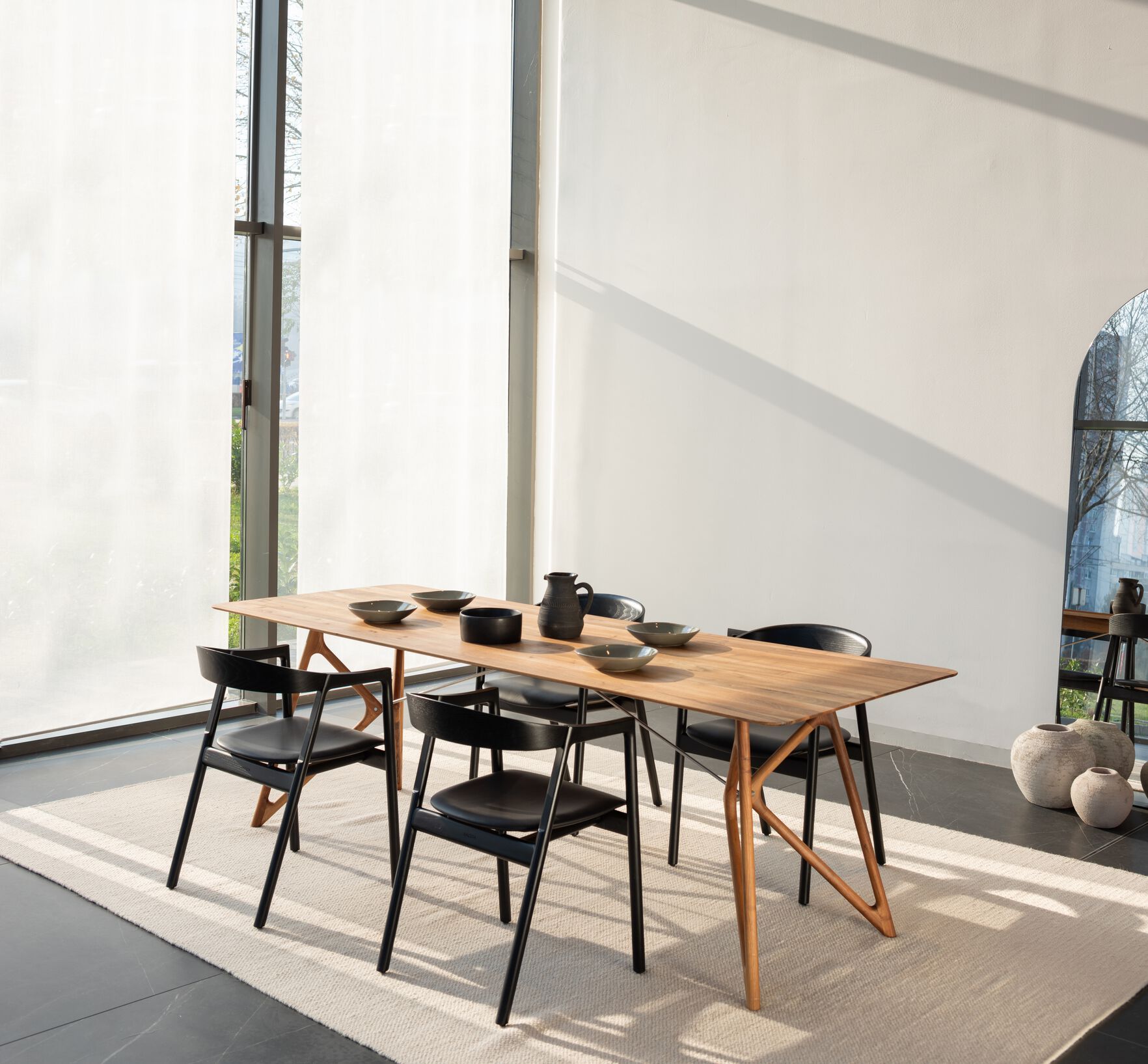 Мягкое кожаное кресло с открытой спинкой Gazzda MUNA ARCH-00051365 - Вид №18