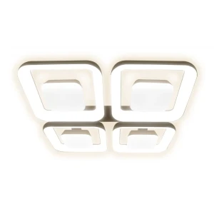 Люстра потолочная светодиодная диммируемая Ritter Domino 52010 8 с д/у 160 Вт 50 м² регулируемый белый свет цвет белый