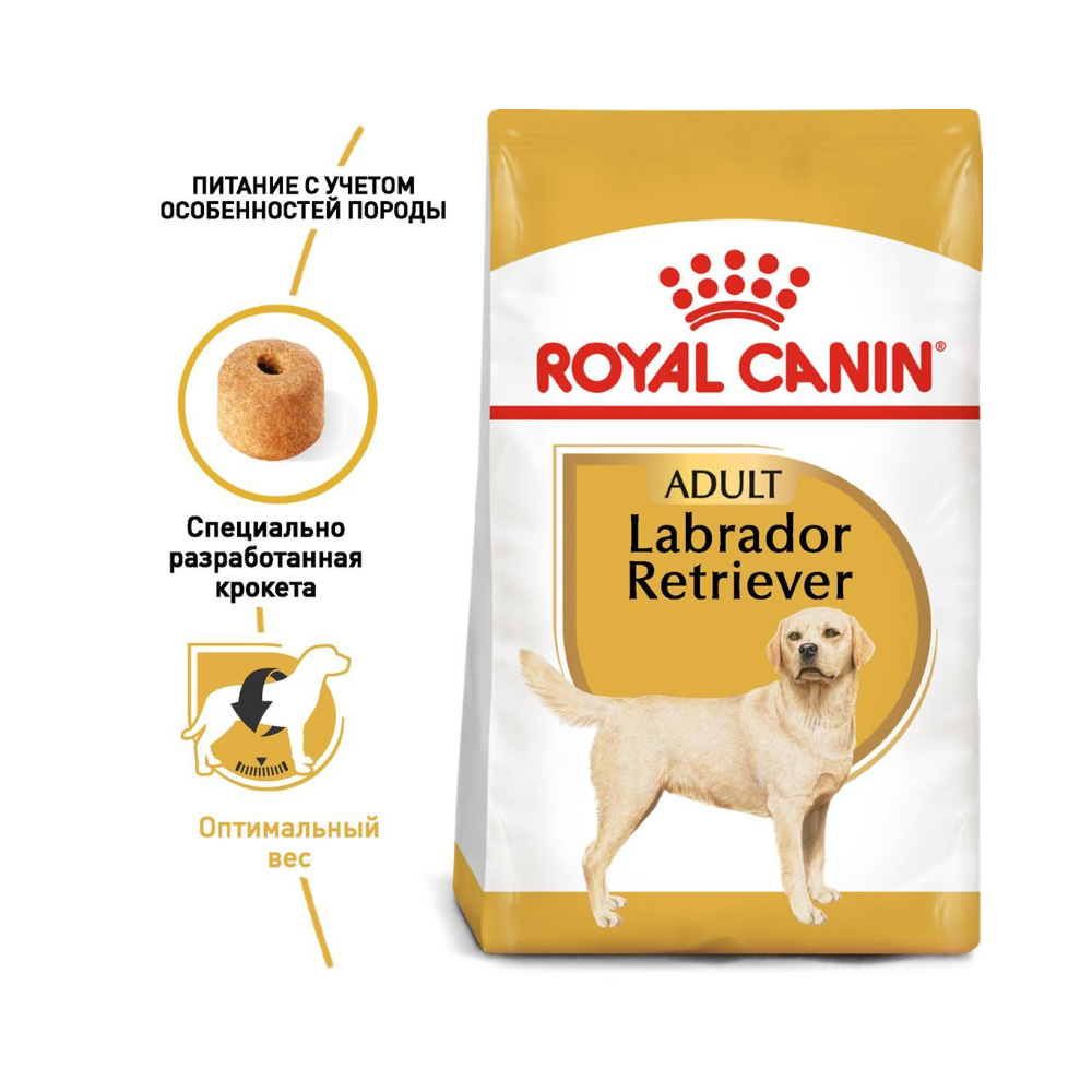 Т00008804 Корм для собак Labrador Retriever 30 для породы Лабрадор старше 15 месяцев сух. 12кг ROYAL CANIN  - Вид №1