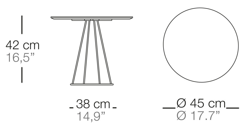 Illa низкий столик ø45x40 Bivaq sun-id-1986063 - Вид №3