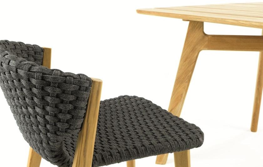 Ethimo Садовый стул из синтетической ткани Knit Knitse01 - Вид №7