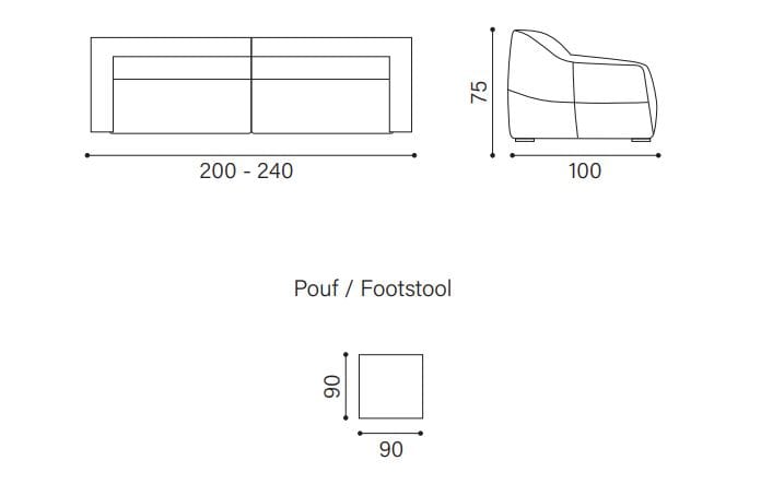 3-местный кожаный диван Devina Nais VANCOUVER ARCH-00105626 - Вид №3