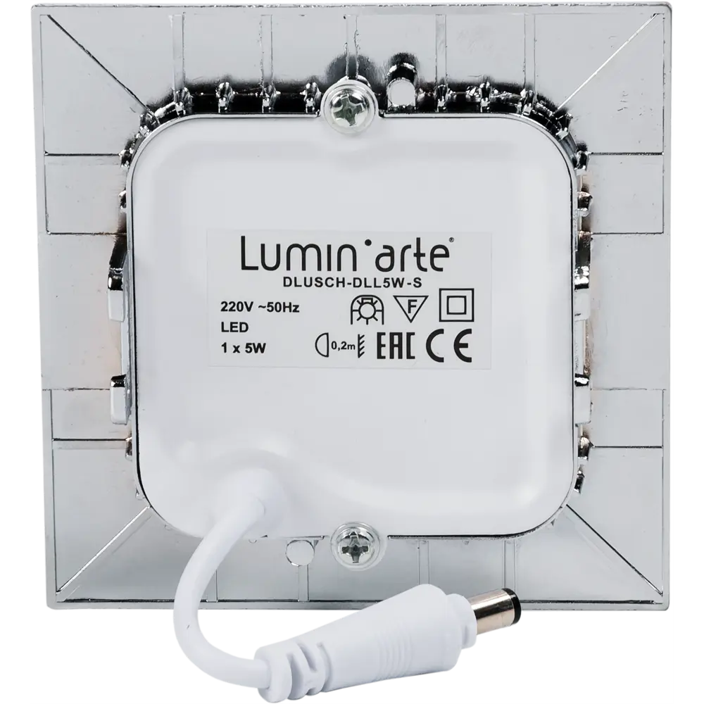 Светильник встраиваемый светодиодный квадратный DLUS LED5W 5 Вт цвет хром 82026276 STLM-2138186 LUMIN ARTE  - Вид №4