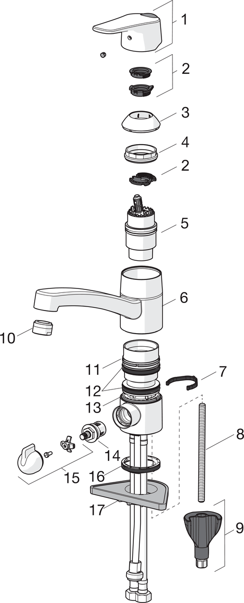 Oras 1825FG Смеситель для кухни с клапаном 1825FG Vega Хром  - Вид №4