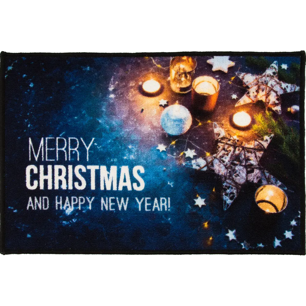 Коврик Merry Christmas 45x68 см нейлон цвет синий CTIM STLM-2083013