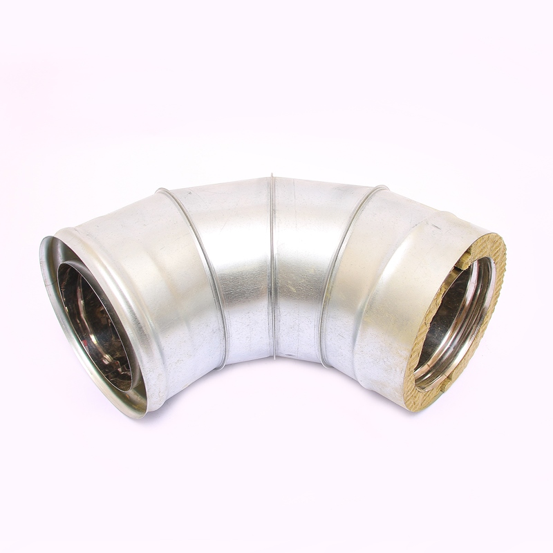 Сэндвич-колено 90" Ferrum Ф150х210 нержавеющая сталь (430/0,5мм) FD08150T4FF