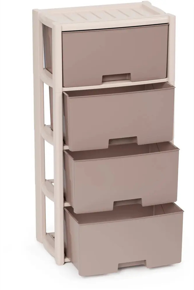91668360 Комод Dunya Plastik Плетенка 40x50x50 см пластик цвет бежевый STLM-1074804