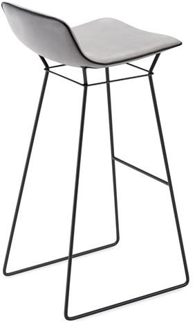 Freifrau Барный стул из кожи на санках с подставкой для ног Amelie sun-id-1428526 - Вид №1