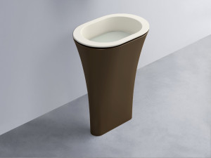 AMLA65-TL+AMPILO-PM+AMCOLO-CA Раковина Amedeo Ovale отдельностоящая cielo Enjoy + Amedeo