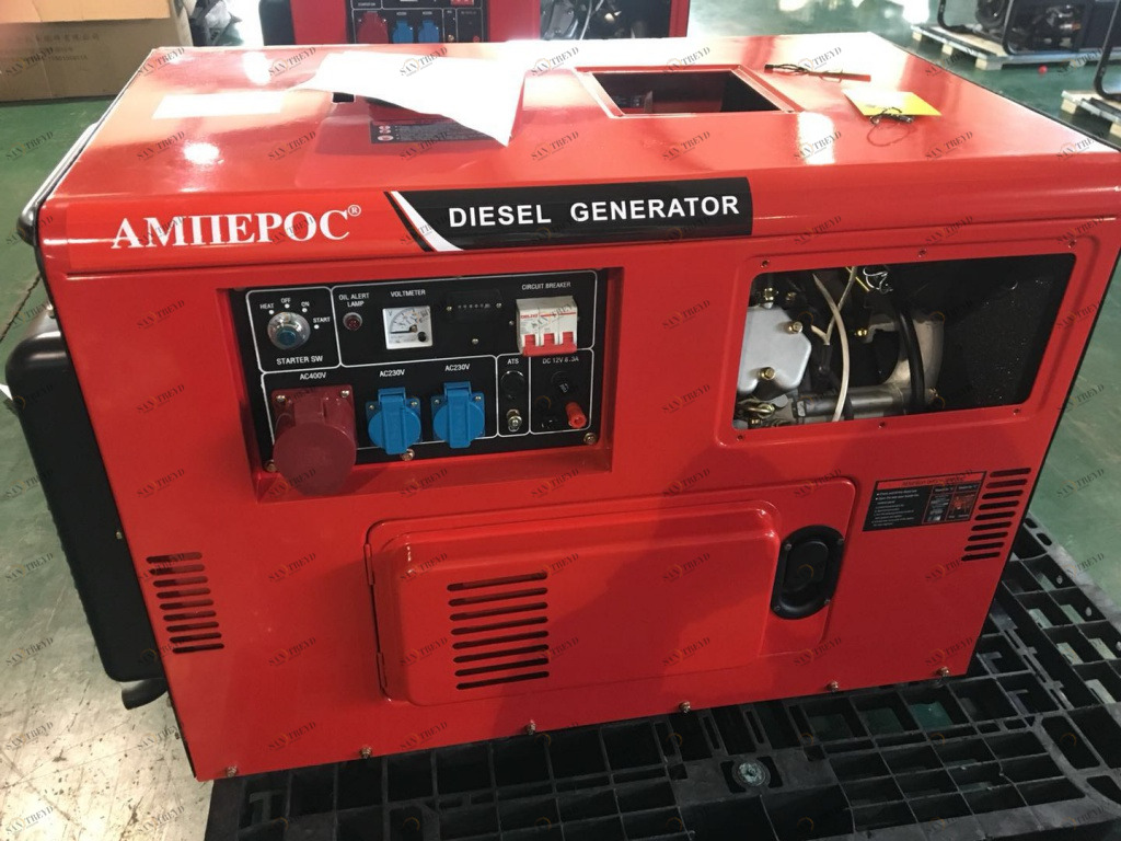 Генератор дизельный Амперос LDG16500 E в кожухе sun-id-1035638