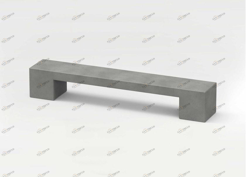 CO33 Бетонная скамейка без спинки Angulus Gb3.21b
