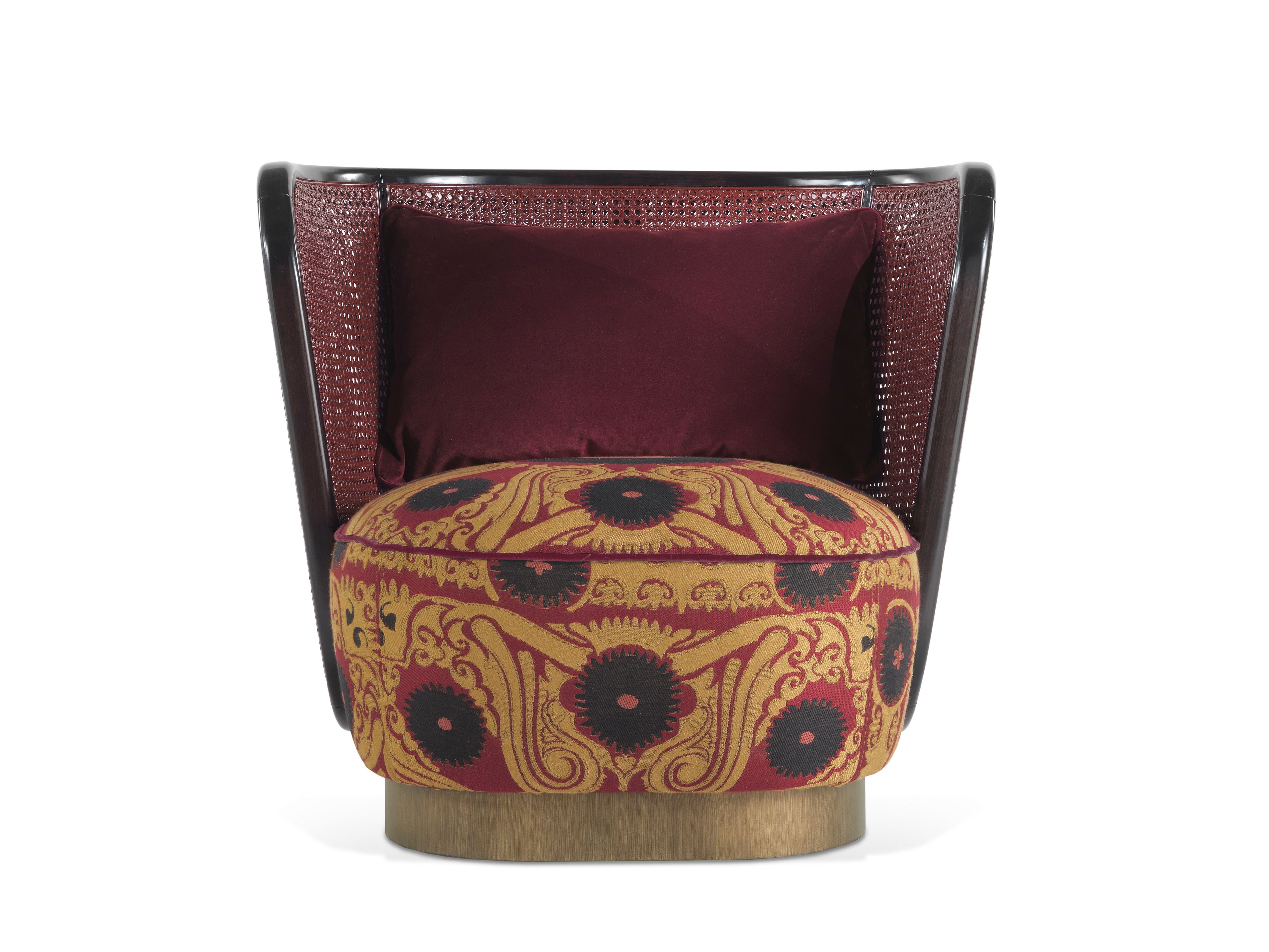 Тканевое кресло с подлокотниками ETRO Home Interiors Caral ARCH-00088522