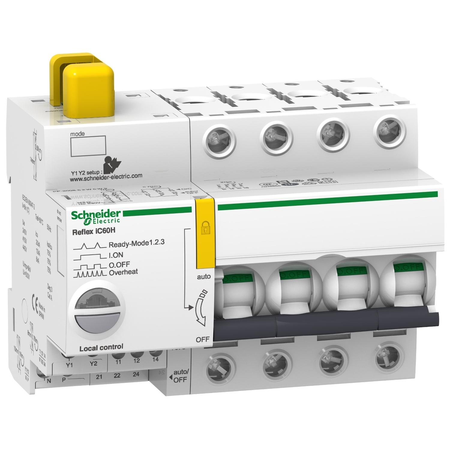 A9C64410 Автоматический выключатель Acti9 4P 10А (B) 15кА Schneider Electric Acti 9 
