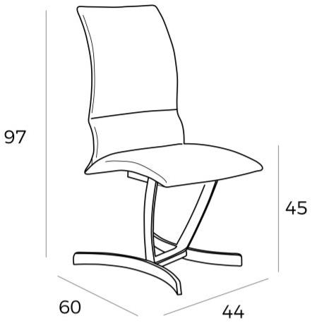 Angel Cerdá Санный стул из кожзаменителя New chair 4029 f3168 Angel Cerda - Вид №6
