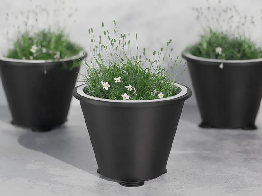 Круглый металлический плантатор DIMCAR OZAN ARCH-00013010