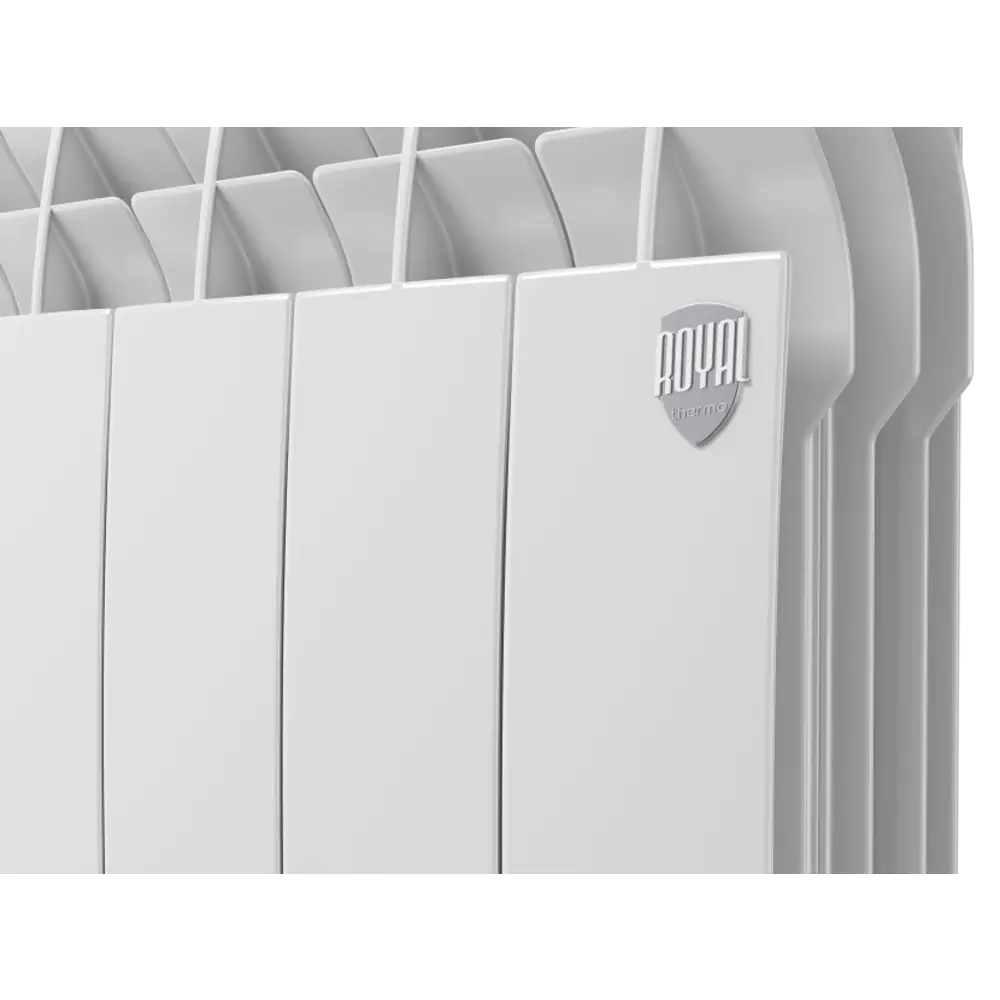 Радиатор секционный Royal Thermo Biliner Alum 500/87 12 секций боковое подключение алюминий белый 82258103 STLM-2182866 - Вид №7