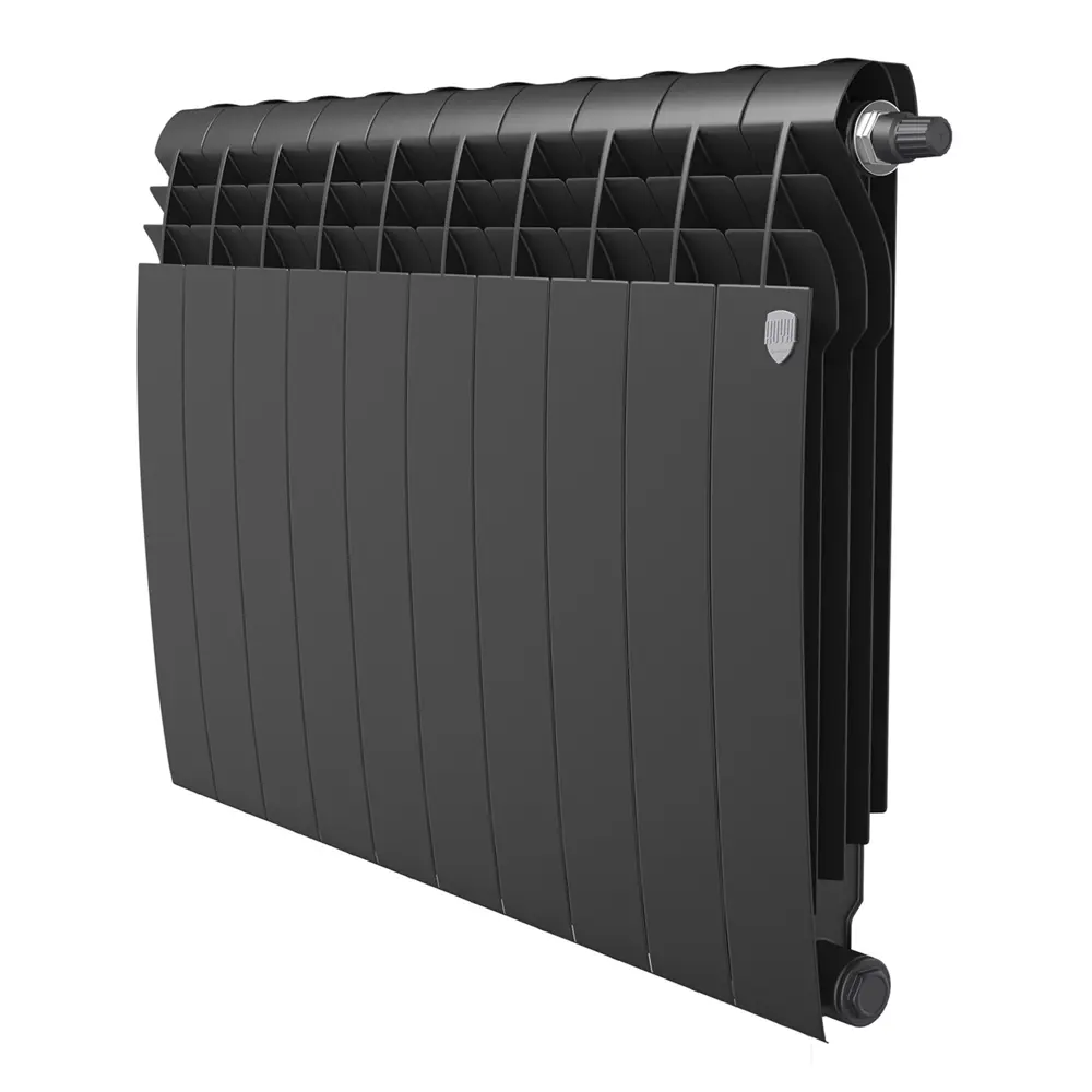 Радиатор секционный Royal Thermo Biliner 500/87 10 секций нижнее подключение биметалл черный 89391437 STLM-2133762 Отсутствует