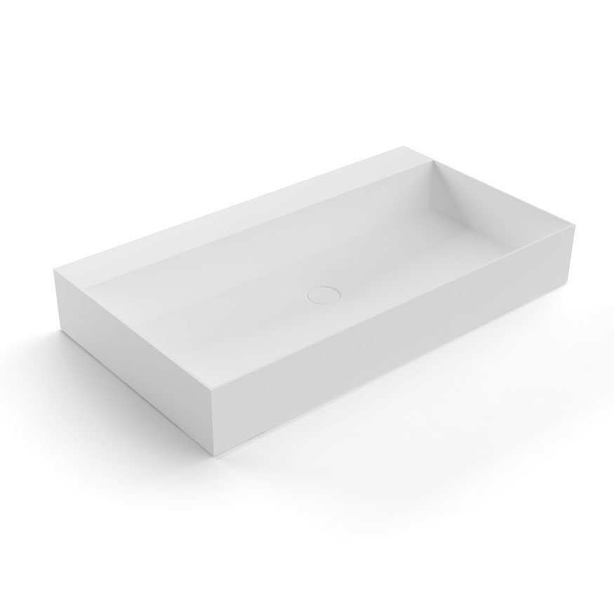 Gestomood Подвесная раковина настенная прямоугольная Antoniolupi  белая  - Вид №4