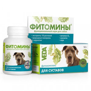 Т0044008 Функциональный корм для собак ФИТОМИНЫ для укрепления и восстановления суставов 100таб ВЕДА