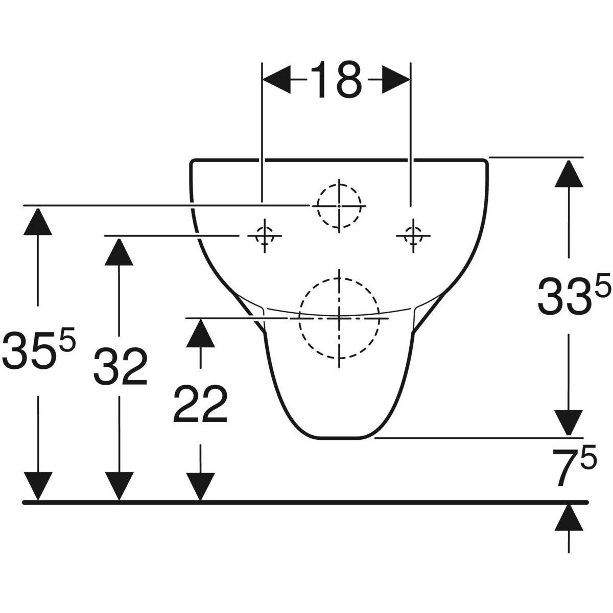 Подвесной туалет в витрине Geberit Fantasia ARCH-00083114 - Вид №5